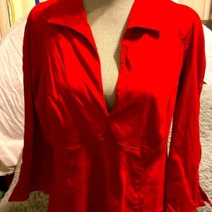 Low cut Red shirt